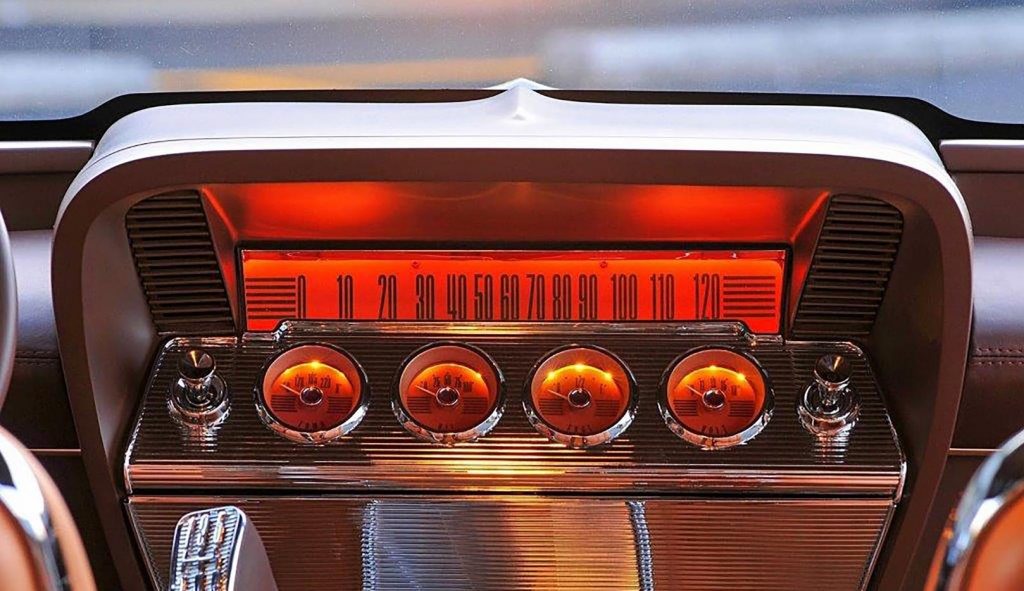 1961 Chevrolet Impala interior radio gauges