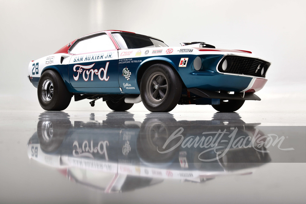 1969 Ford Mustang Drag Car front three-quarter