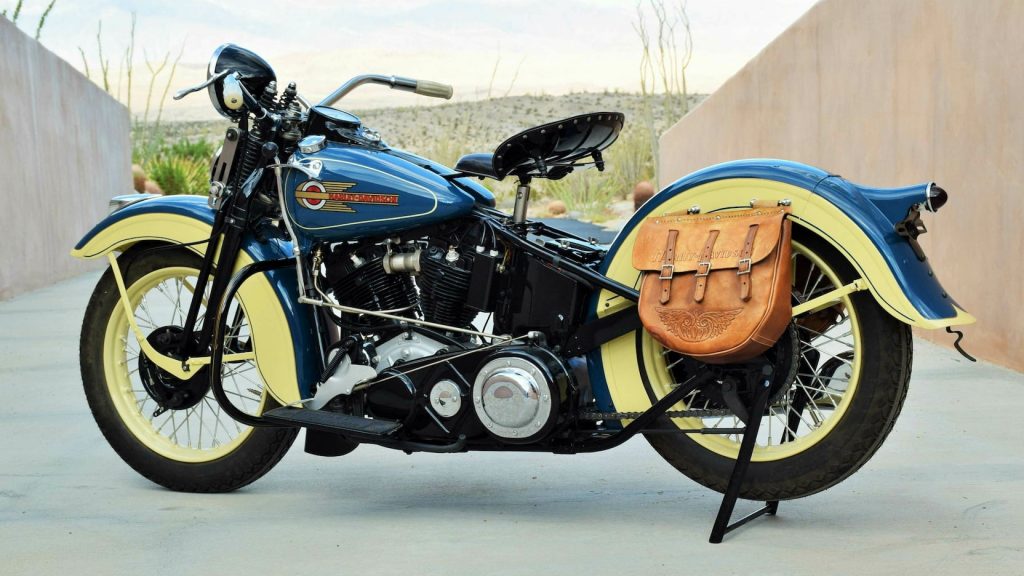 1936 Harley-Davidson EL Knucklehead rear three-quarter