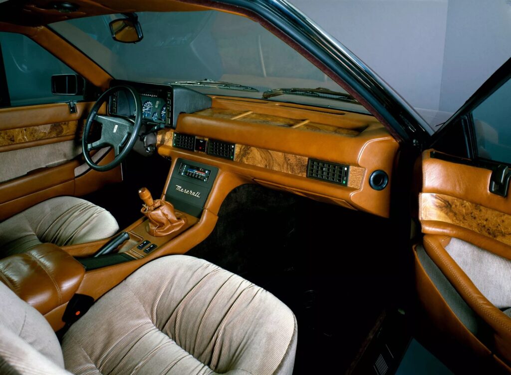 Maserati Biturbo interior passenger side angle